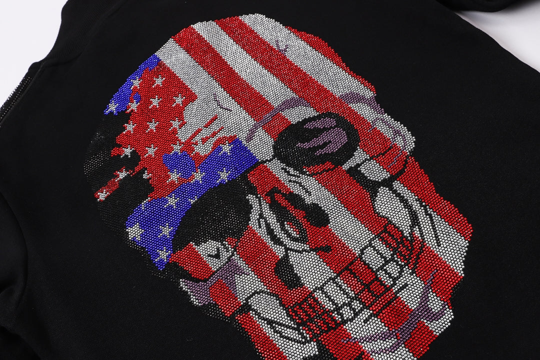 PP Skull Hoodie Jacket Suit