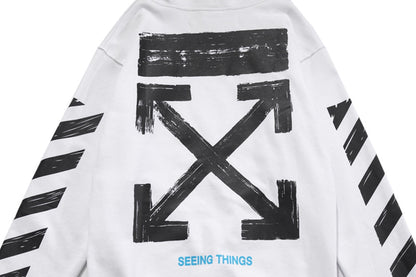 OFF Logo Print Hoodie