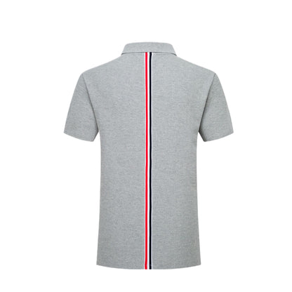 Color stripes behind Polo shirt