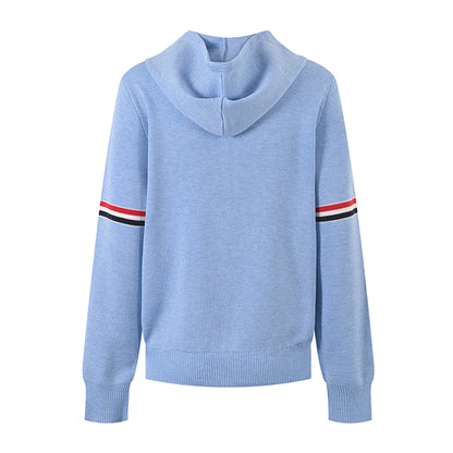 Women Knit Hooded Cardigan