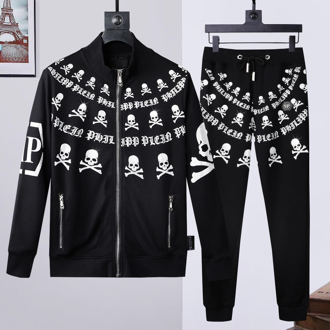 PP Skull Hoodie Jacket Suit