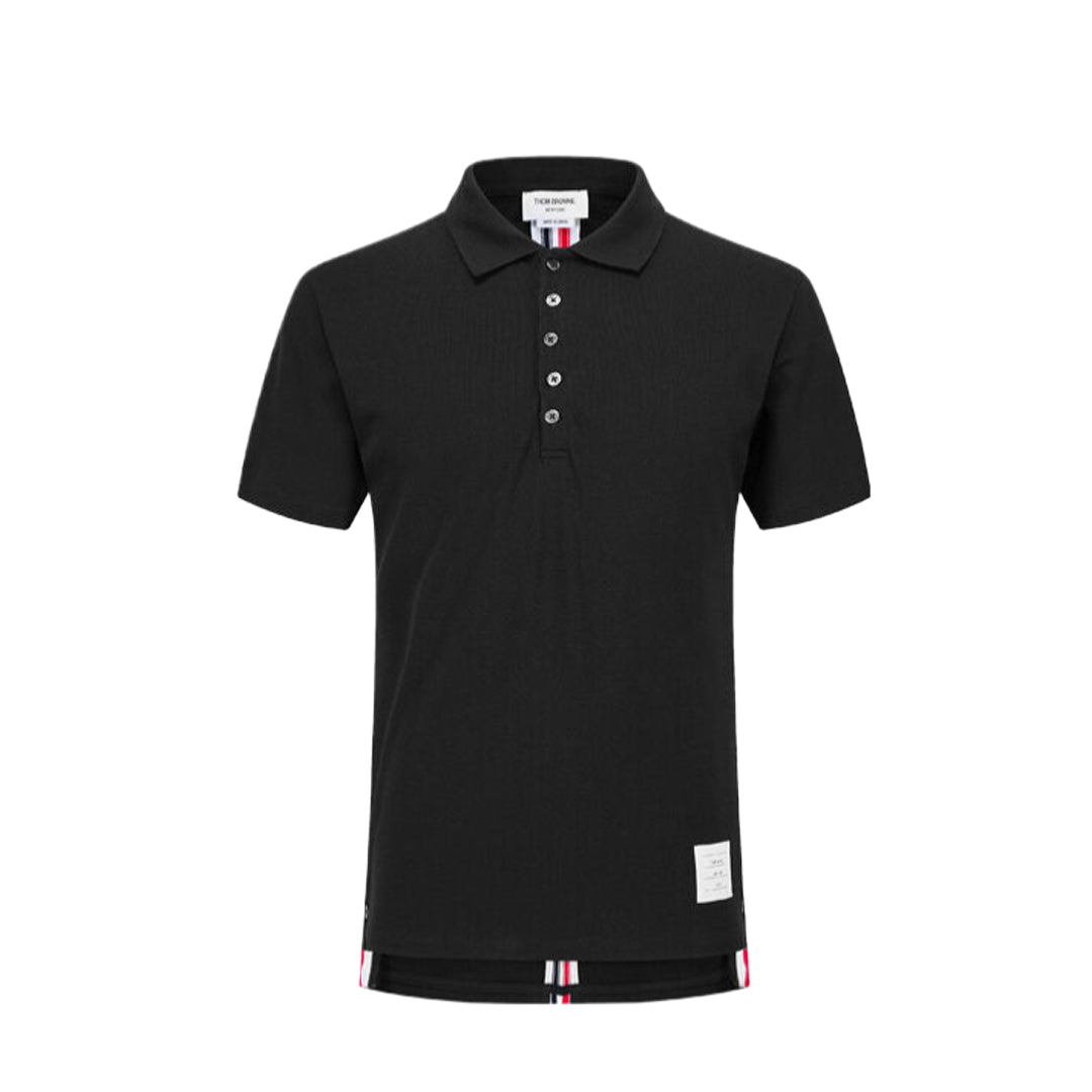 Color stripes behind Polo shirt