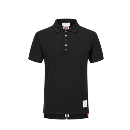 Color stripes behind Polo shirt