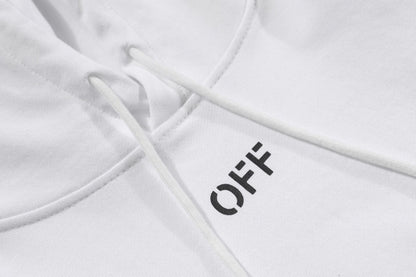 OFF Logo Print Hoodie