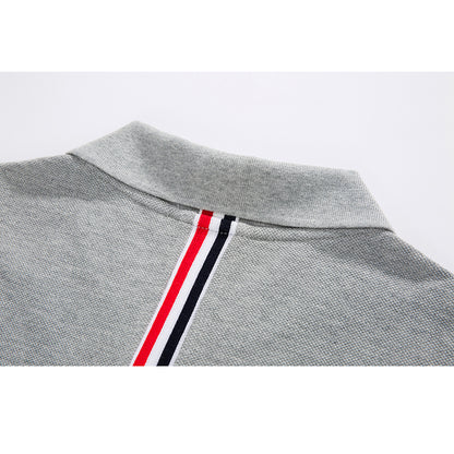 Color stripes behind Polo shirt