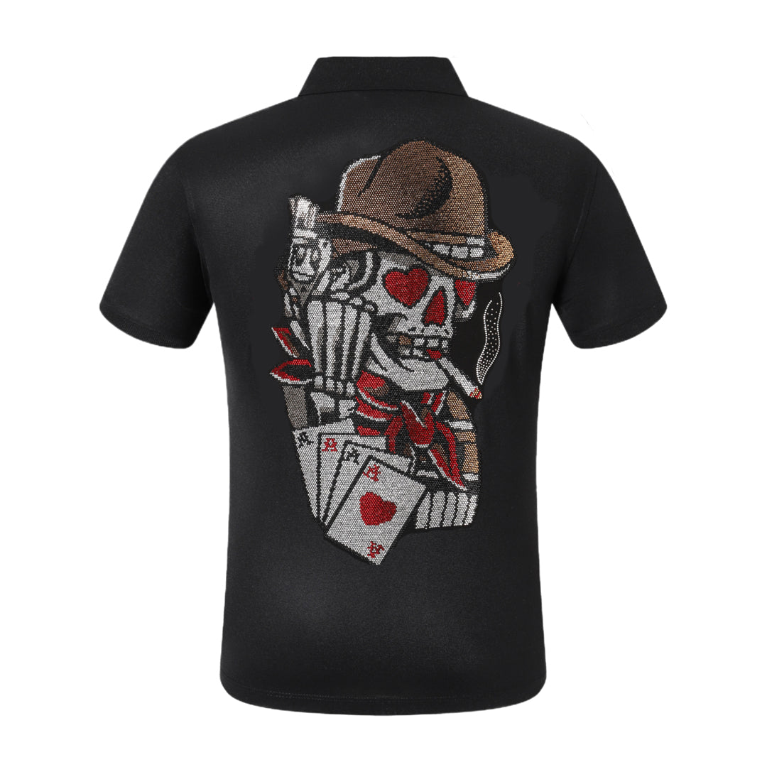 PP Polo shirt Crystal Skull