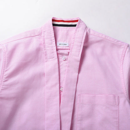 Women tie striped shirt
