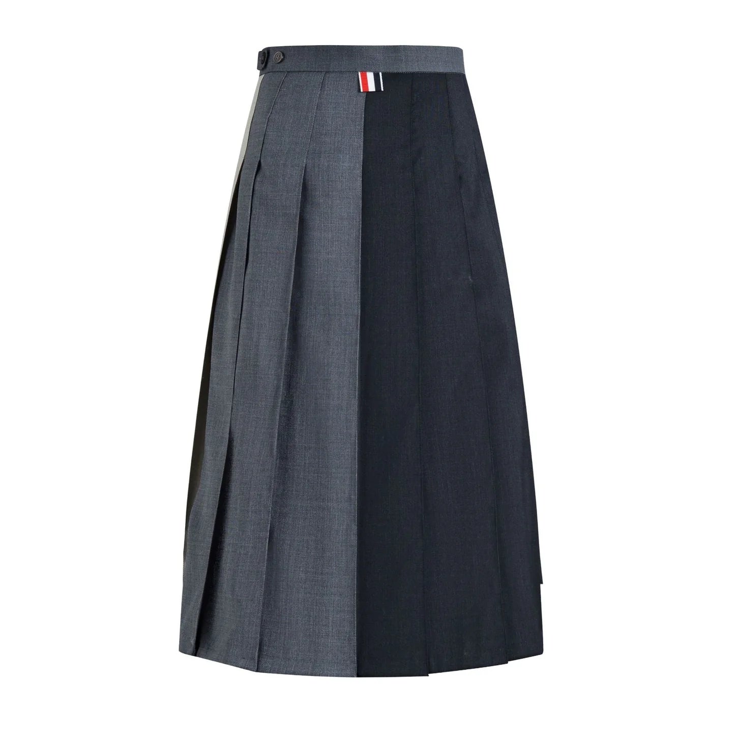 Women three-color midi skirt