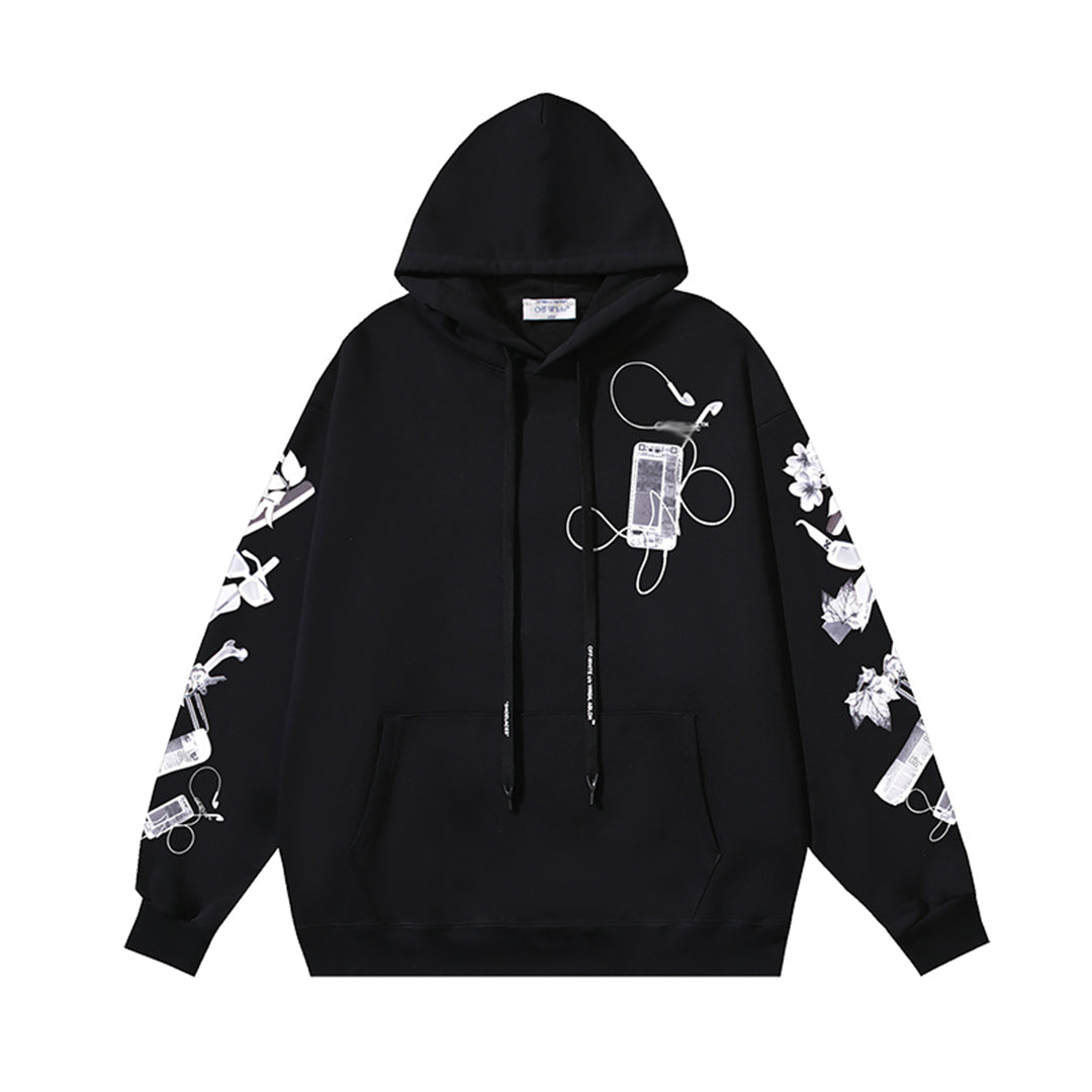 OFF Logo Print Hoodie
