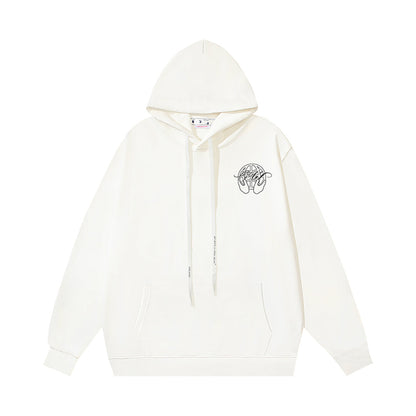 OFF Logo Print Hoodie