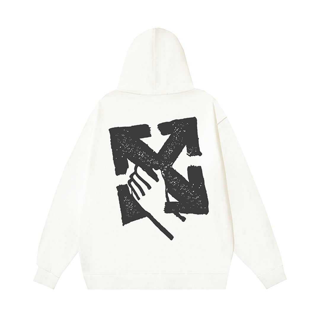 OFF Logo Print Hoodie