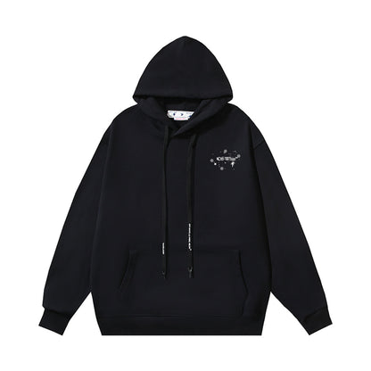 OFF Logo Print Hoodie