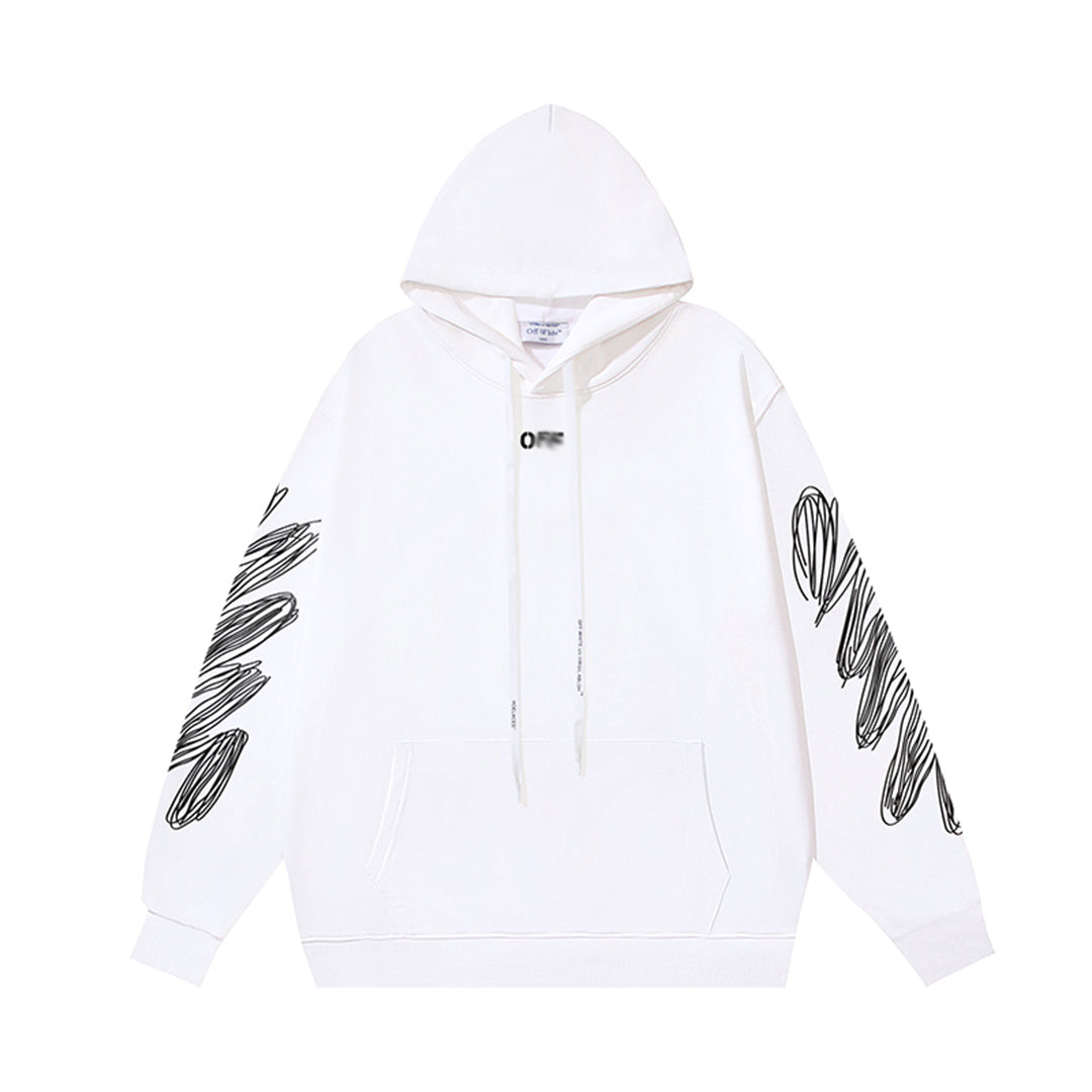 OFF Logo Print Hoodie