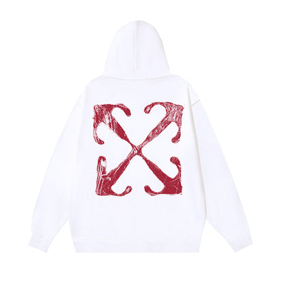 OFF Logo Print Hoodie