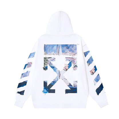 OFF Logo Print Hoodie