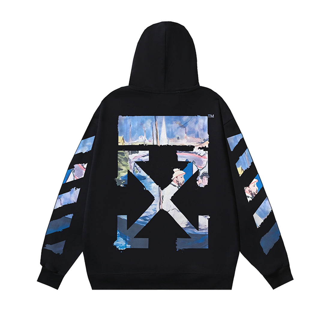 OFF Logo Print Hoodie