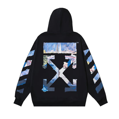 OFF Logo Print Hoodie