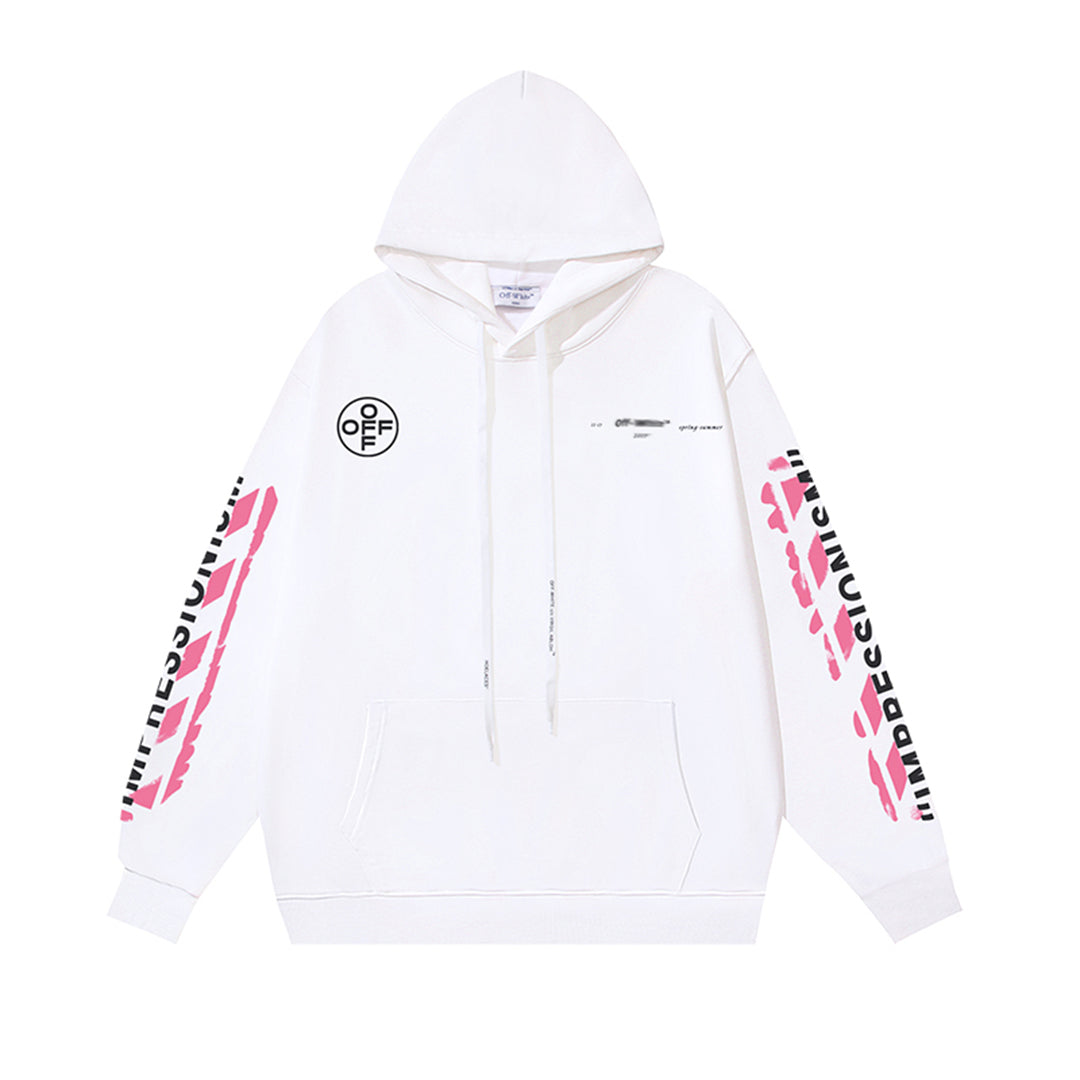 OFF Logo Print Hoodie