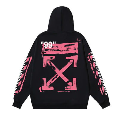 OFF Logo Print Hoodie