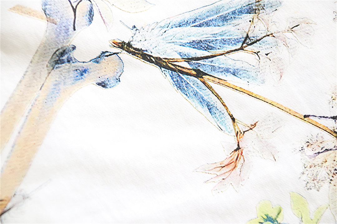 OFF Flowers Print T-shirt