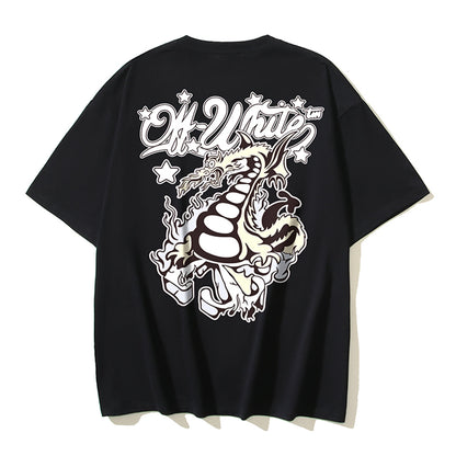 OFF Dragon Print T-shirt