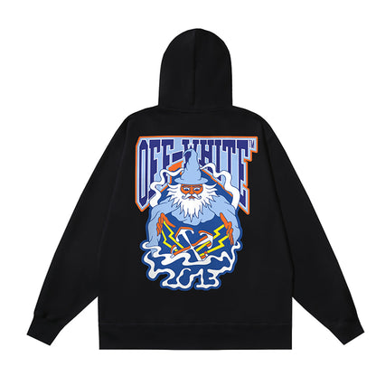 OFF Logo Print Hoodie Jacket